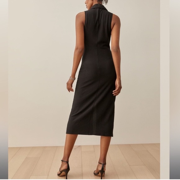 Reformation Cielo Black Midi Dress - Picture 3 of 5